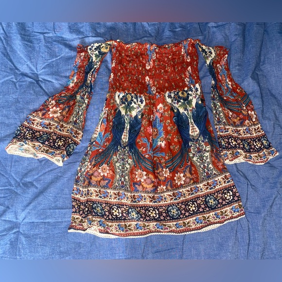 FARM Rio Off the Shoulder Parrot Dress - Picture 4 of 4